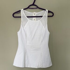 GUESS White Peplum Top